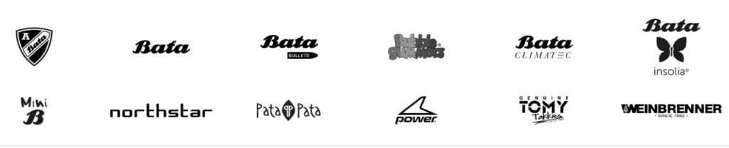 Nabídka prodejen a e-shopu zahrnuje zboží různých značek i obuv a doplňky vlastní značky Baťa.