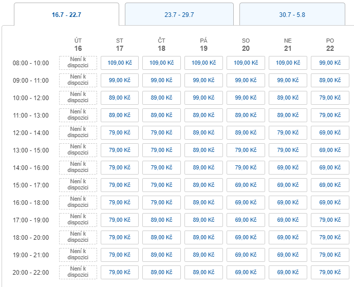 Konkrétní termín pro doručení objednávky si lze vybrat v sekci ,,Zarezervovat čas".