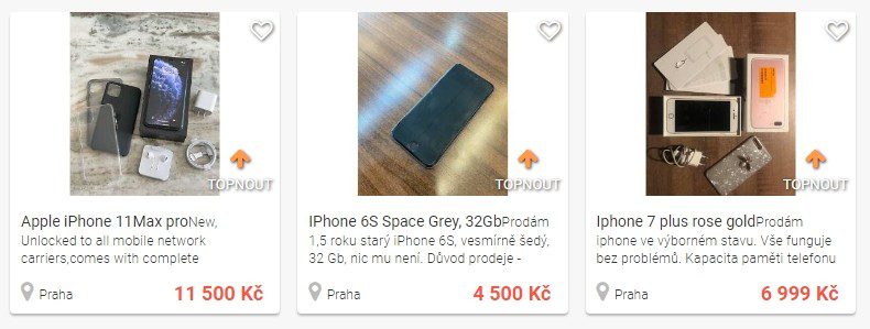  Platba a doprava na webu bazar.cz se často řeší osobním předáním.