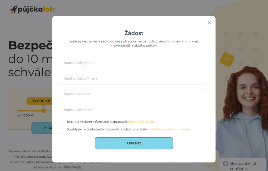 Mikropůjčky bez doložení příjmu jsou dostupné prostřednictvím rychlých formulářů.